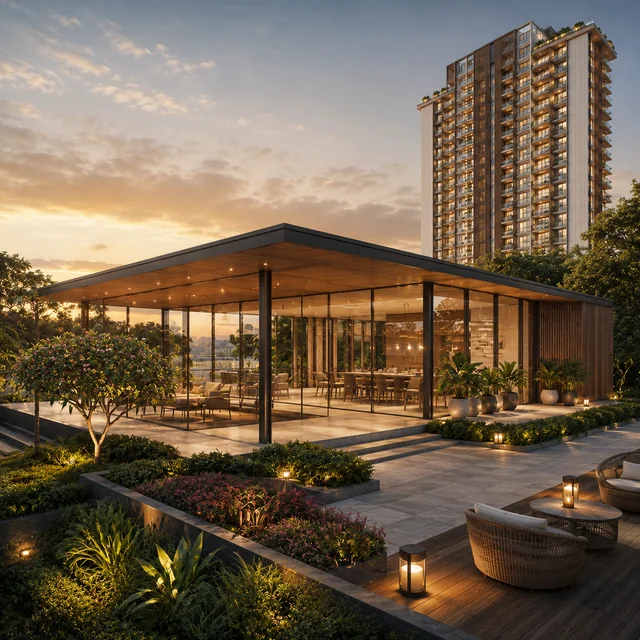 Concorde Hennur sky-deck clubhouse - top-floor amenity